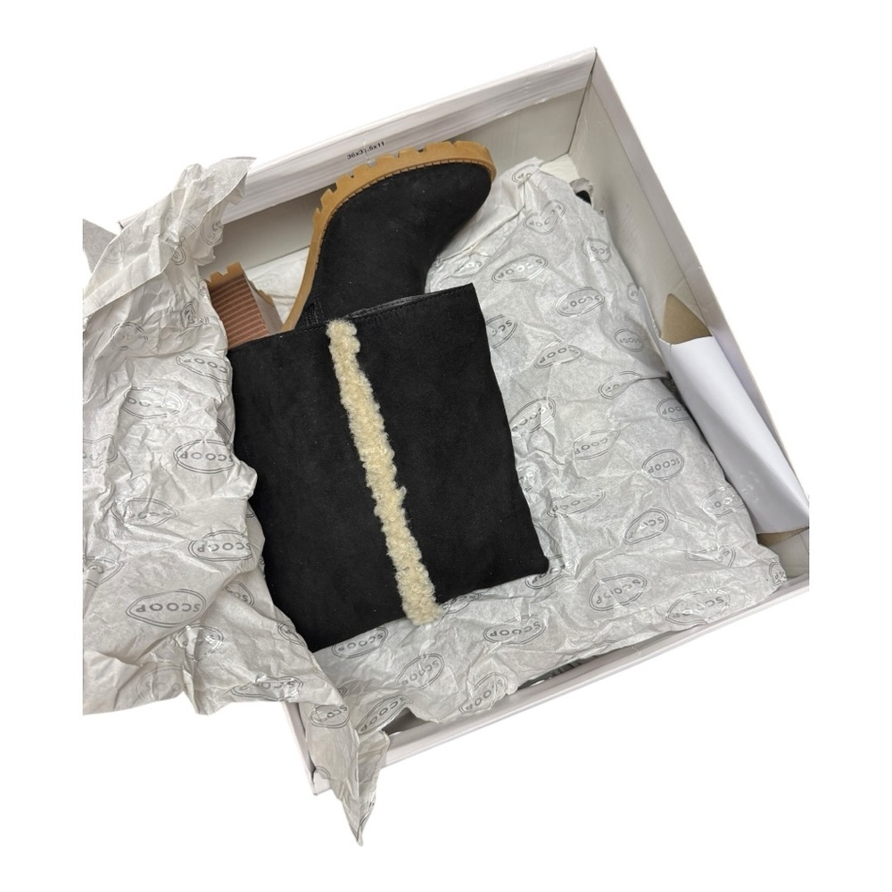 NIB Women’s Size 7 Scoop Sarah Shearling Lug Sole Knee High Fashion Boot - Picture 5 of 10